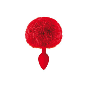 Plug anal pompon rouge 